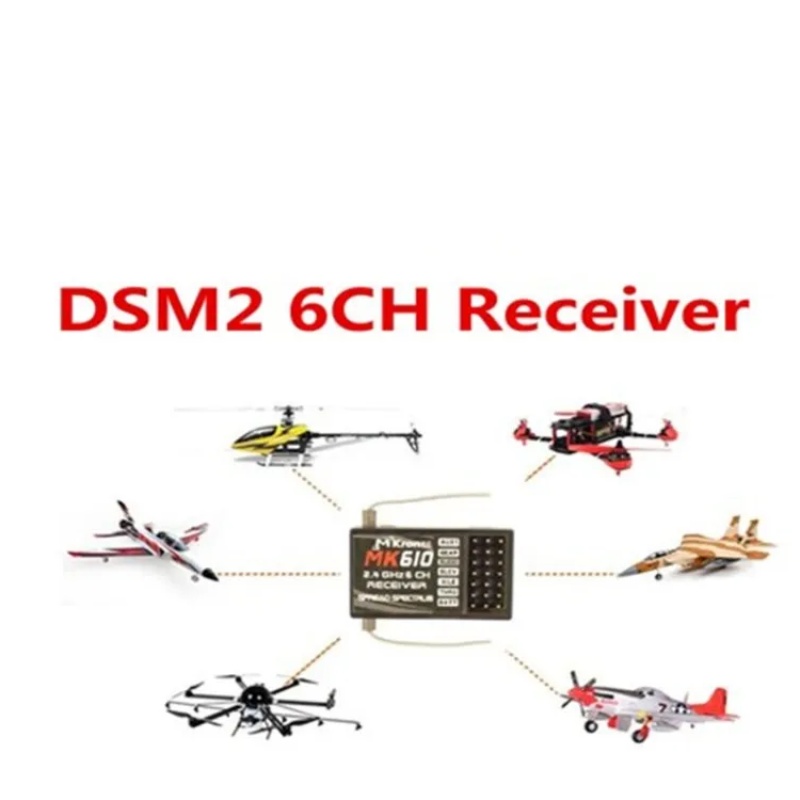 DSM2 MK610 AR6100 2.4G 6CH RC  - Drone Battery Plate review and price