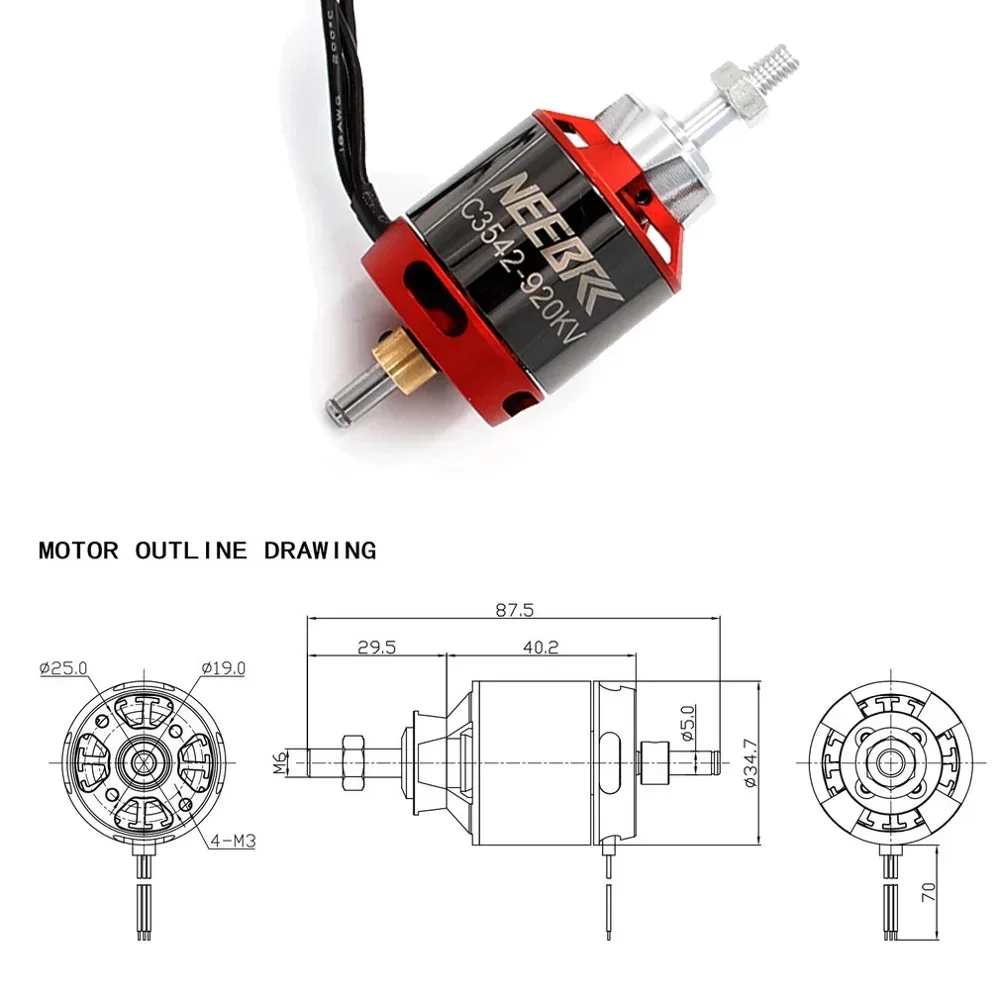 1/2/4PCS 3542 920KV 1400KV Out - Drone Battery Plate review and price